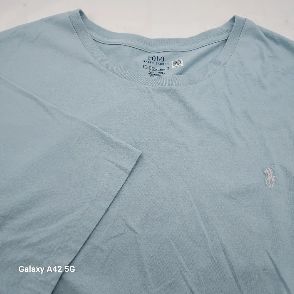 Polo Ralph Lauren Mens 4XLT Light Blue Short Sleeve Pony Logo T-Shirt Big & Tall